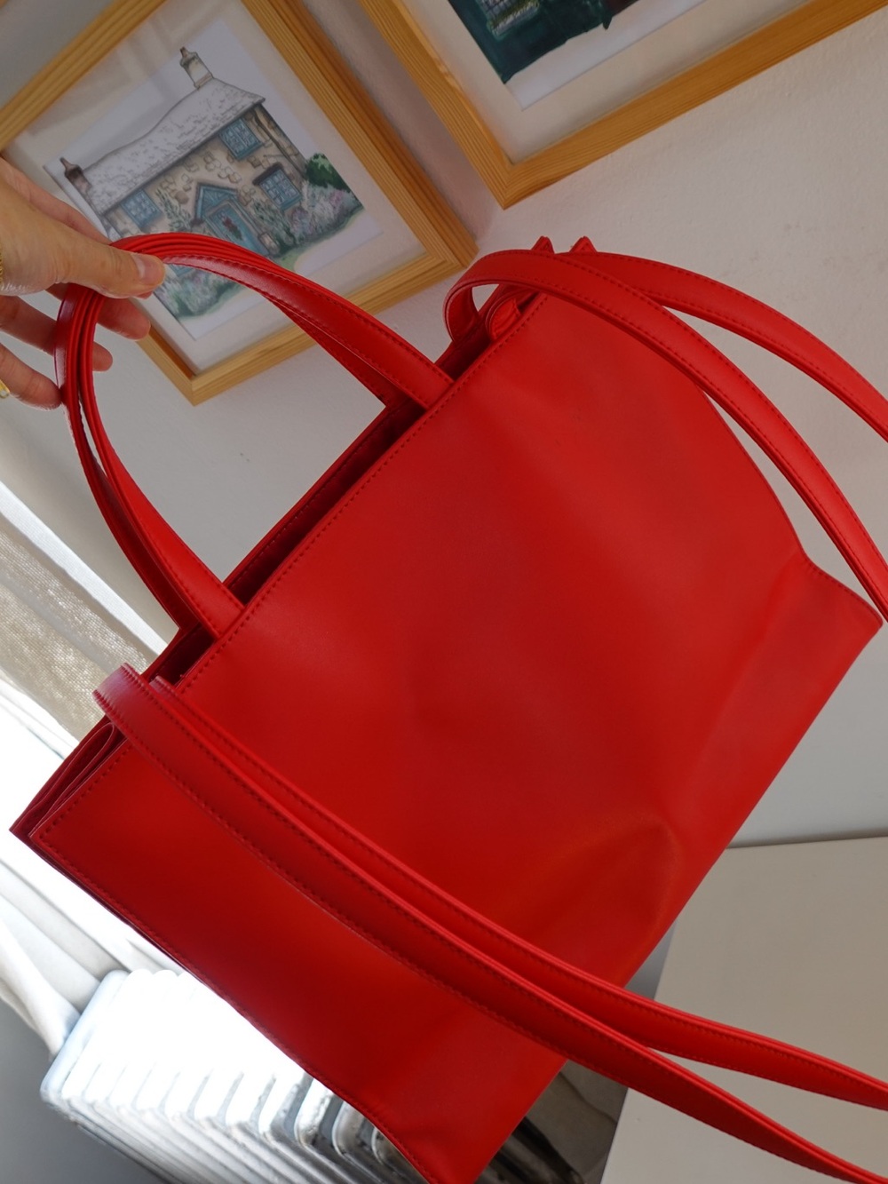 Telfar Medium Shopping Bag in Red - Picture 7 of 7